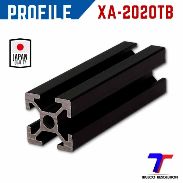XA-2020TB-6000  ALUMINUM PROFILE BLACK SERIES