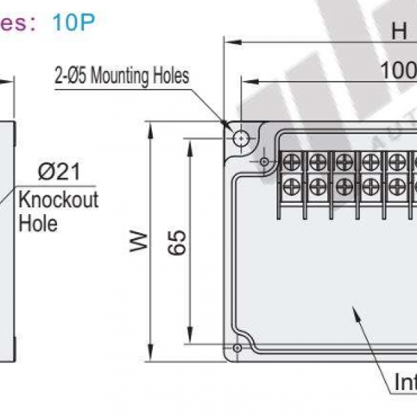 ZKN08  "TIBOX"  TERMINAL BOX  กล่องพักสายไฟ