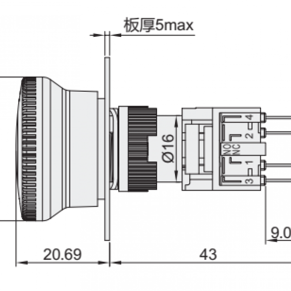 ZHA13-R-O-11-R  EMERGENCY STOP PUSH BUTTON  สวิทช์ตัดไฟ  